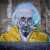 Street Graffiti with a Portrait of Albert Einstein Jigsaw Puzzle