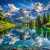 Summer Landscape With a Clear Mountain Lake Jigsaw Puzzle