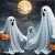 Trois fantômes avec des citrouilles pour Halloween Puzzle