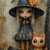 Little Witch Girl for Halloween Jigsaw Puzzle