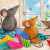 Three Little Mice by an Open Window Jigsaw Puzzle