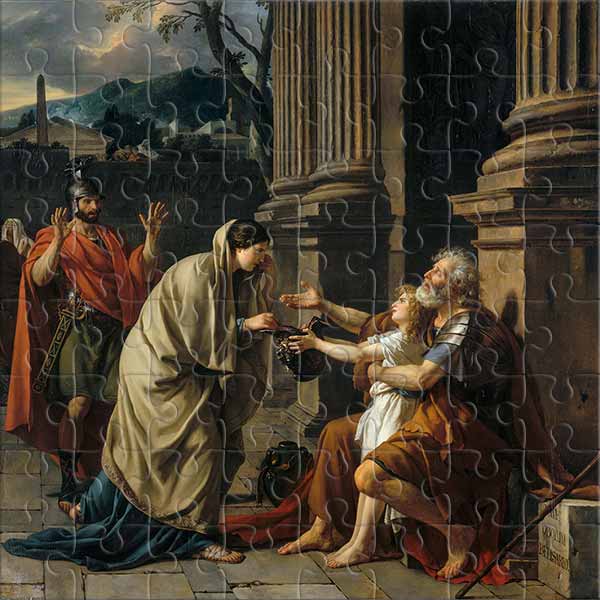 „Belisar bittet um Almosen“ von Jacques-Louis David (1781) Puzzle