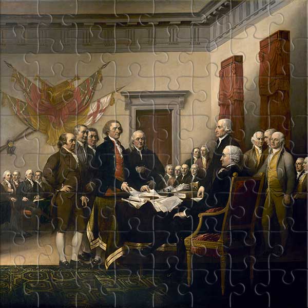 Unabhängigkeitserklärung Puzzle