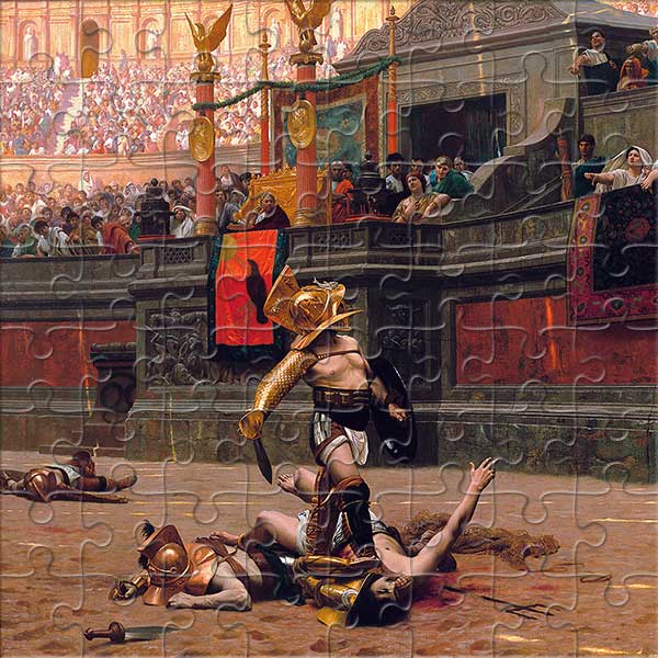 Pollice Verso von Jean-Léon Gérôme Puzzle