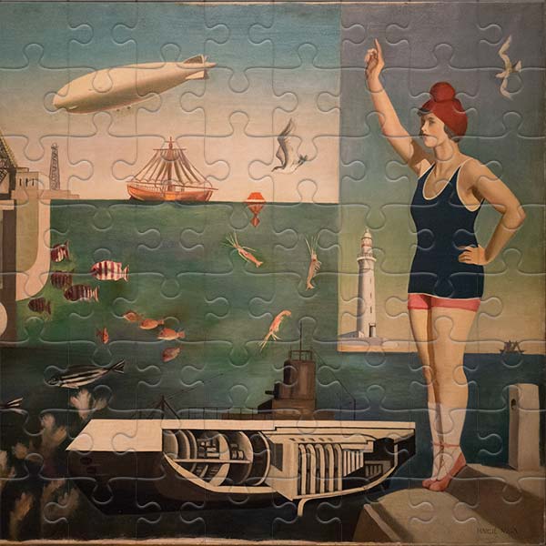 „Meer“ von Harue Koga (1929) Puzzle