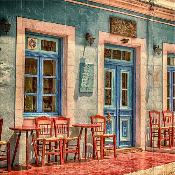 Ein Sommernachmittag im Café „Kozi“ Puzzle