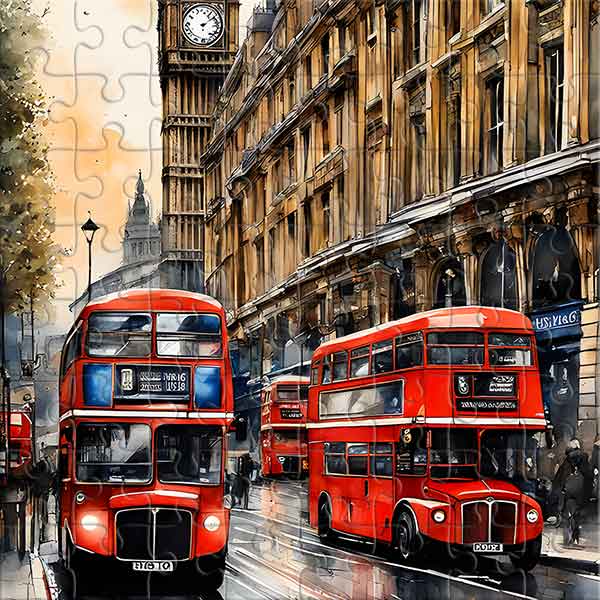 Londoner Routen Puzzle