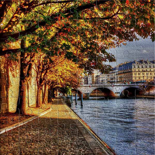 Paris, Seine, Spaziergang Puzzle