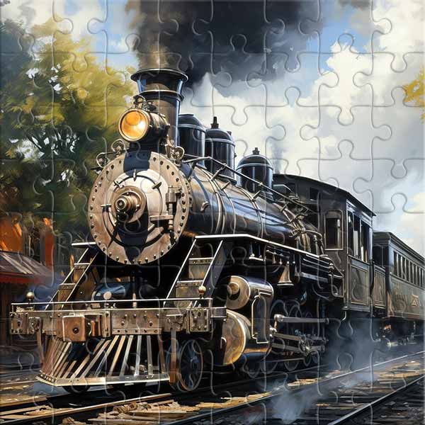 Dampflokomotive Puzzle