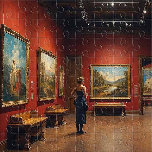 Abend in der Kunstgalerie Puzzle
