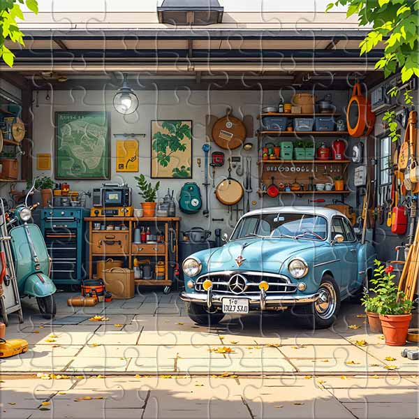 Retro-Garage Puzzle