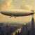 Airship Over the Old Metropolis Jigsaw Puzzle Airship Over the Old Metropolis Jigsaw Puzzle