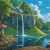 Enchanted Waterfall in the Land of Fantasy Jigsaw Puzzle Enchanted Waterfall in the Land of Fantasy Jigsaw Puzzle
