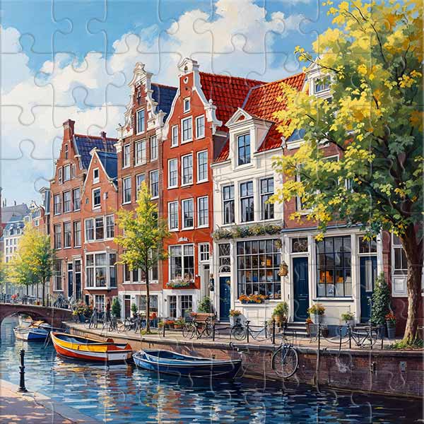 Im Herzen einer erfundenen Stadt Puzzle