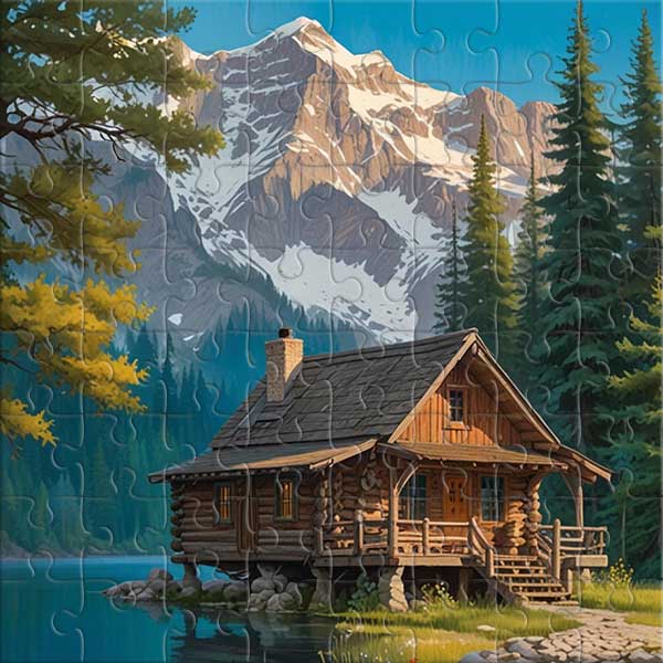 Ruhe in den Bergen Puzzle