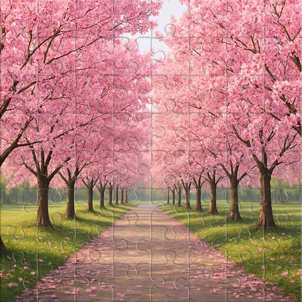 Sakura (Japanische Kirschblüte) Puzzle