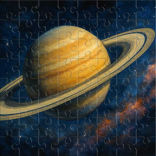 Planet Saturn Puzzle