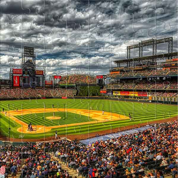 Baseballstadion während des Spiels Puzzle
